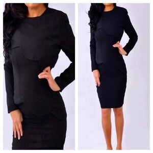 Talbots Black Long Sleeve Dress